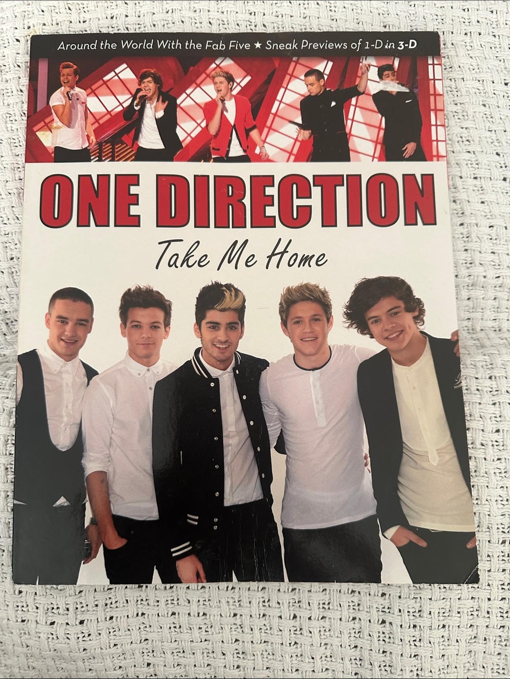 One Direction "Take Me Home" book - Red, White, Black